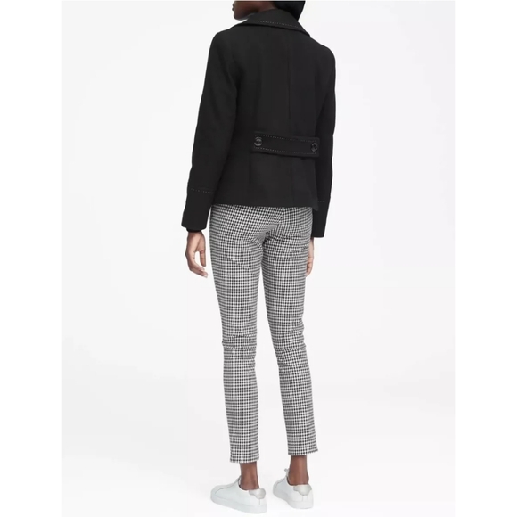 Banana Republic Italian Melton Short Peacoat, Size Small - Picture 3 of 9